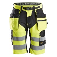 Snickers 6933 FlexiWork Hi-Vis Shorts Holster Pockets